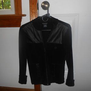 Suede/Leather  Sweater Jacket